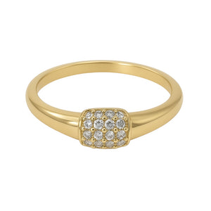 Ari | Elegant Crystal Gold Ring