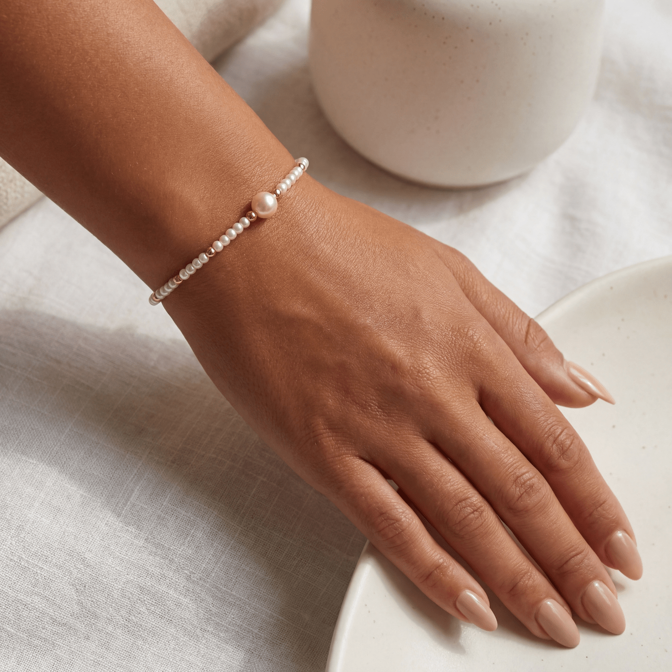 Aria Pearl Beaded Bracelet - Bara Boheme