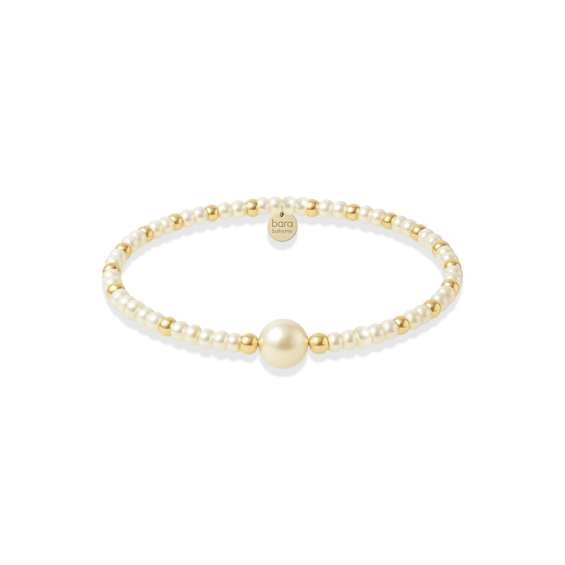 Aria | Gold Filled Beaded Bracelet with Pearls