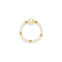 Aria | Beaded Stretchy Ring with Pearls