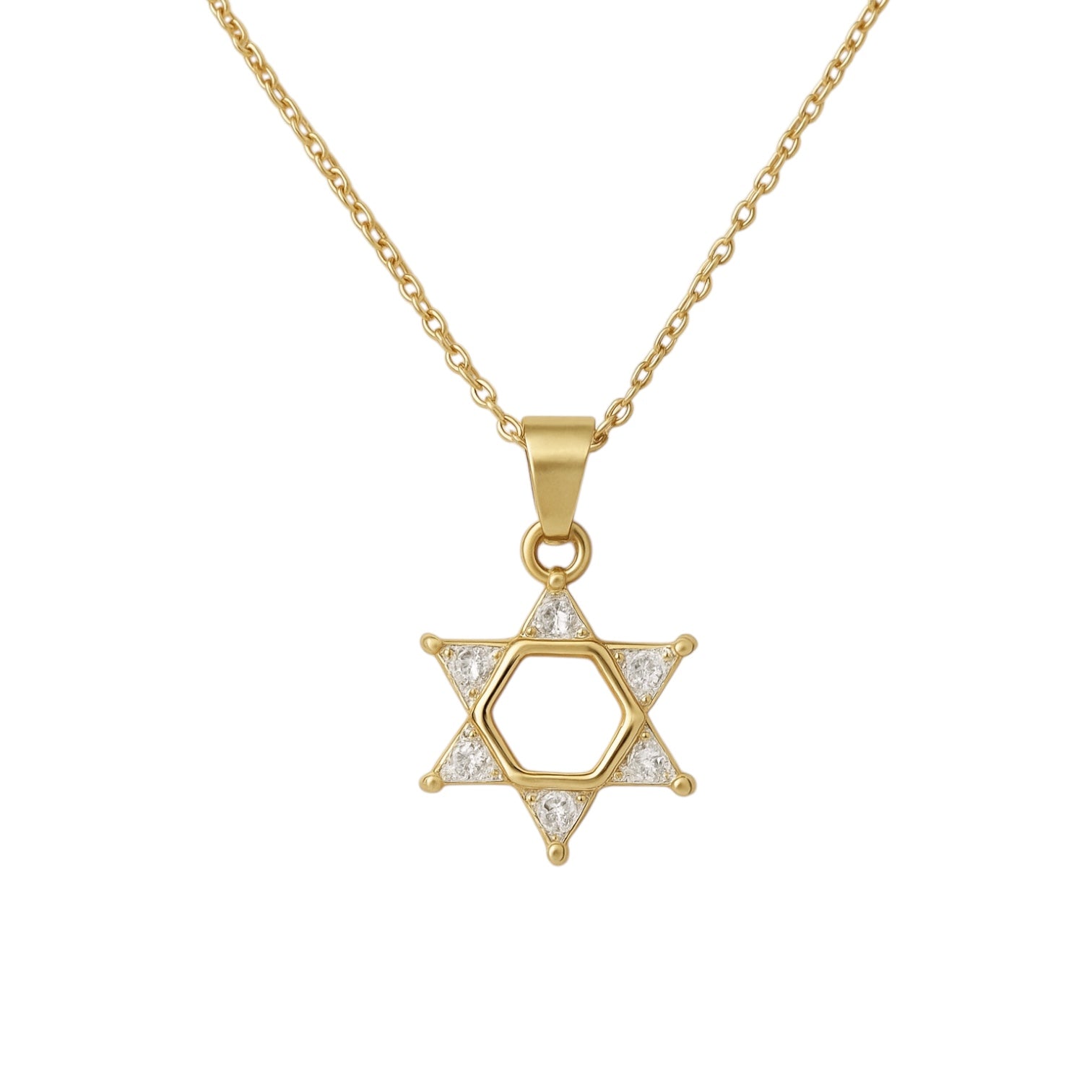 ARIEL | Cubic Zirconia Star Of David Pendant Necklace