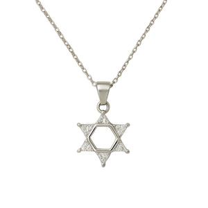 ARIEL | Cubic Zirconia Star Of David Pendant Necklace