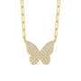 Ashley | Pave Butterfly Necklace - Bara Boheme