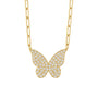 Ashley | Pave Butterfly Necklace