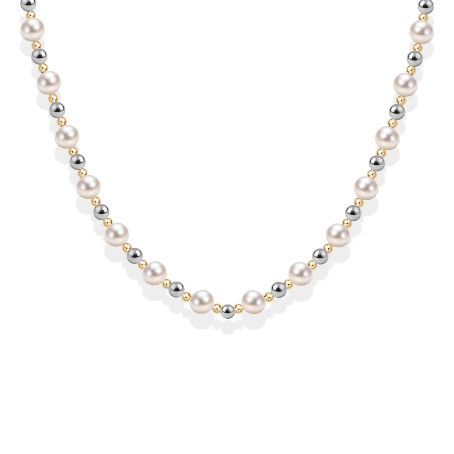 Ashlyn | Gold Filled Beaded Necklace with Pearls - Bara Boheme