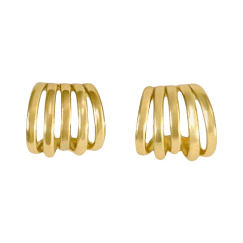 Aster | Gold Hoop Earrings