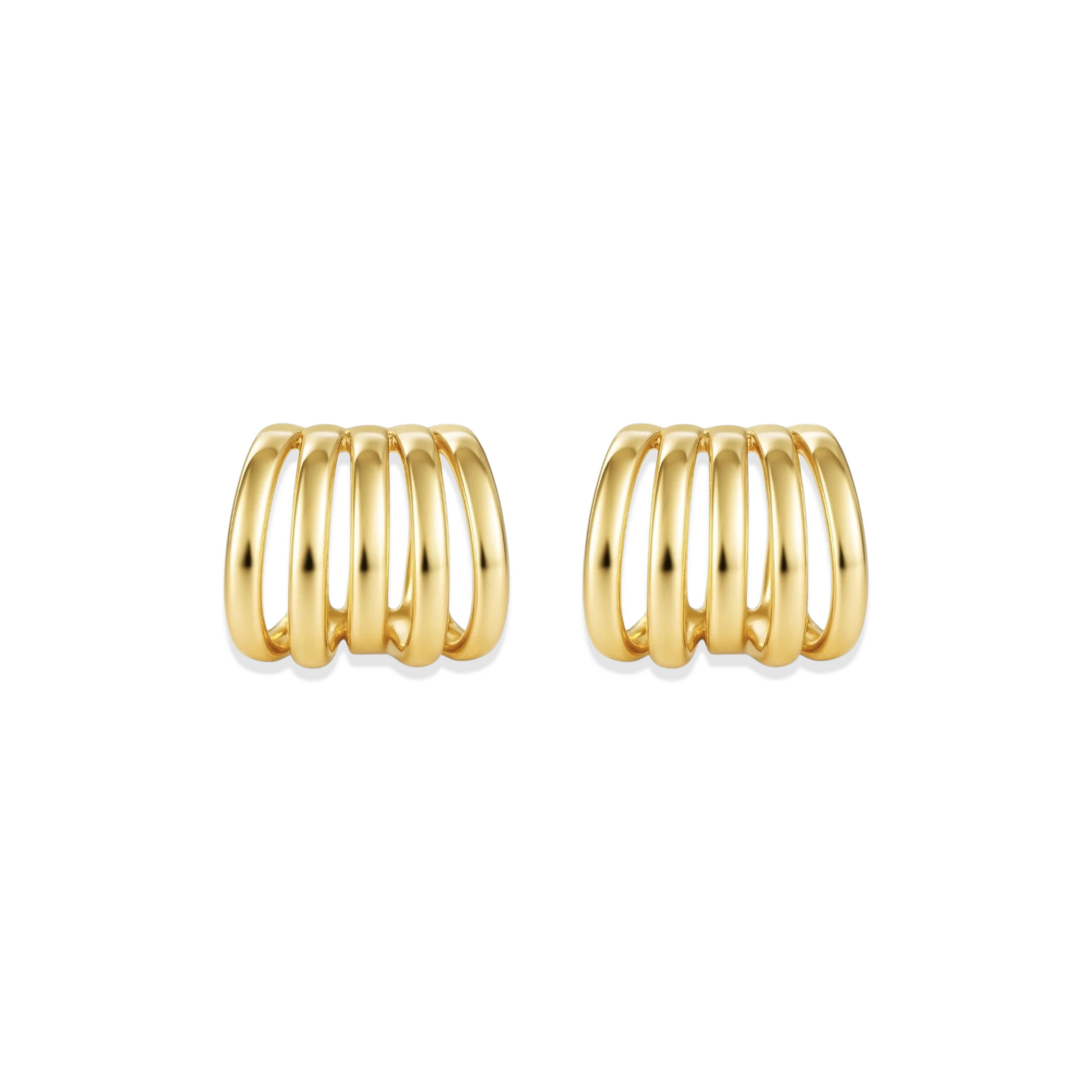 Aster | Gold Hoop Earrings