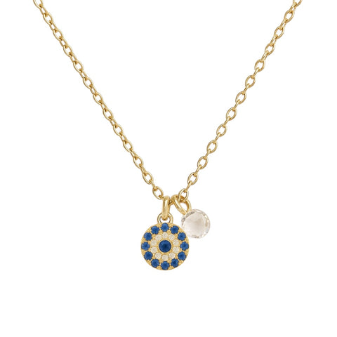 Athena | With Crystal Solitaire Necklace