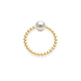 Audrey Pearl Beaded Stretchy Ring - Bara Boheme
