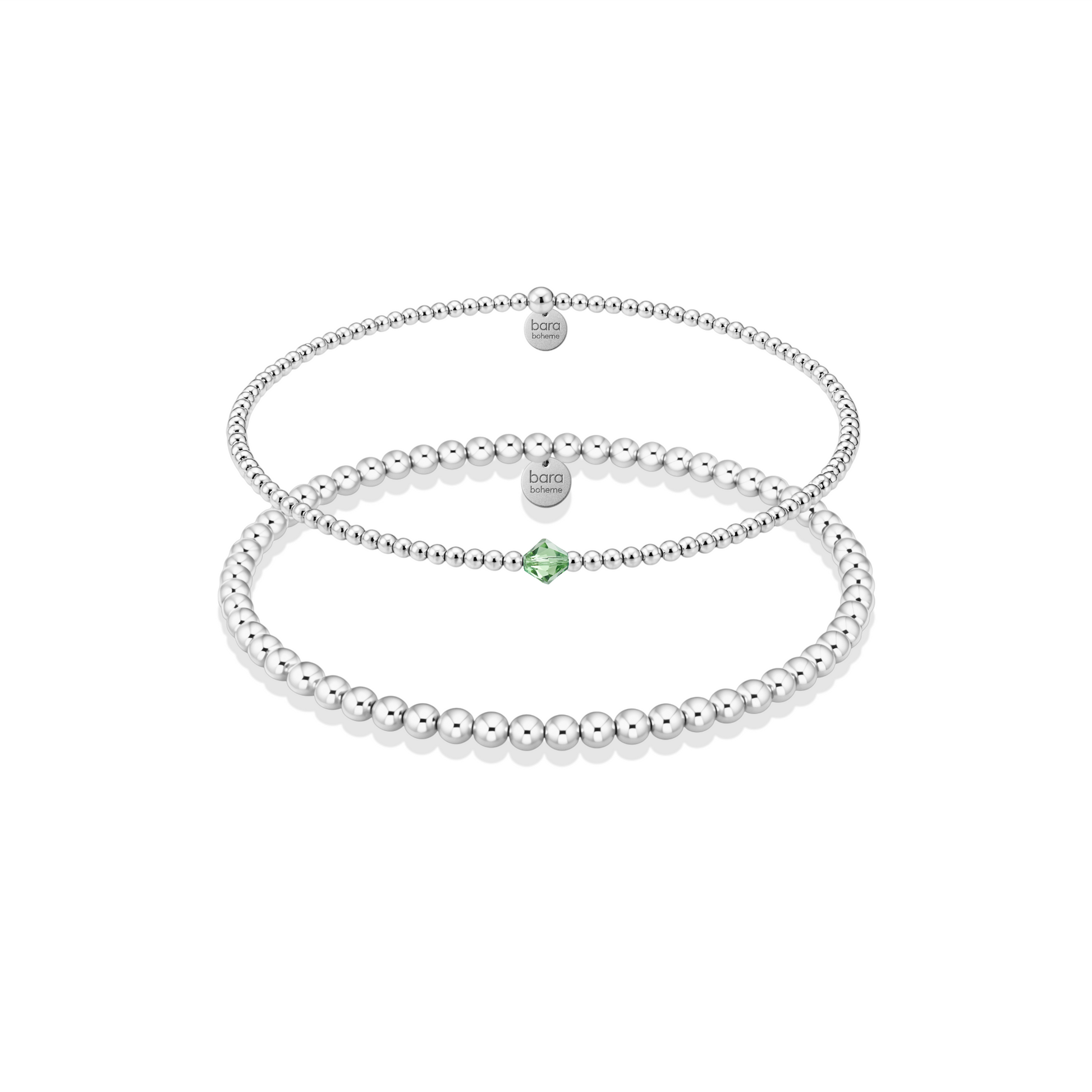 August | Beaded Birthstone Bracelet Duo