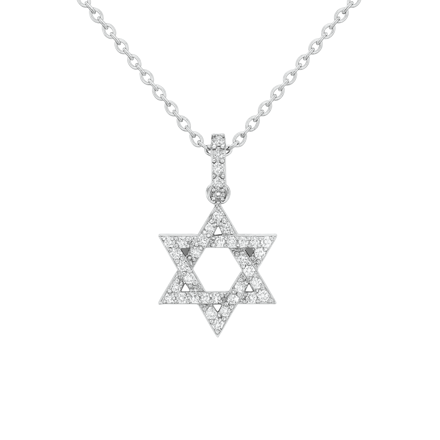 Aviva | Star of David Pave Necklace - Bara Boheme