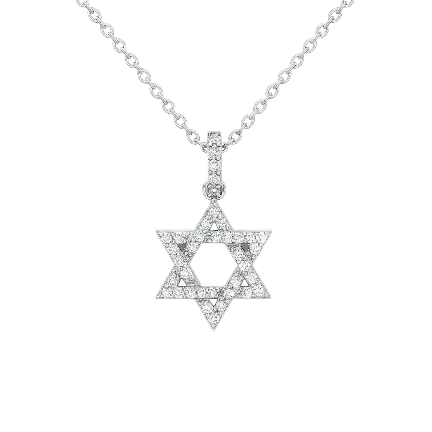 Aviva | Star of David Pave Necklace
