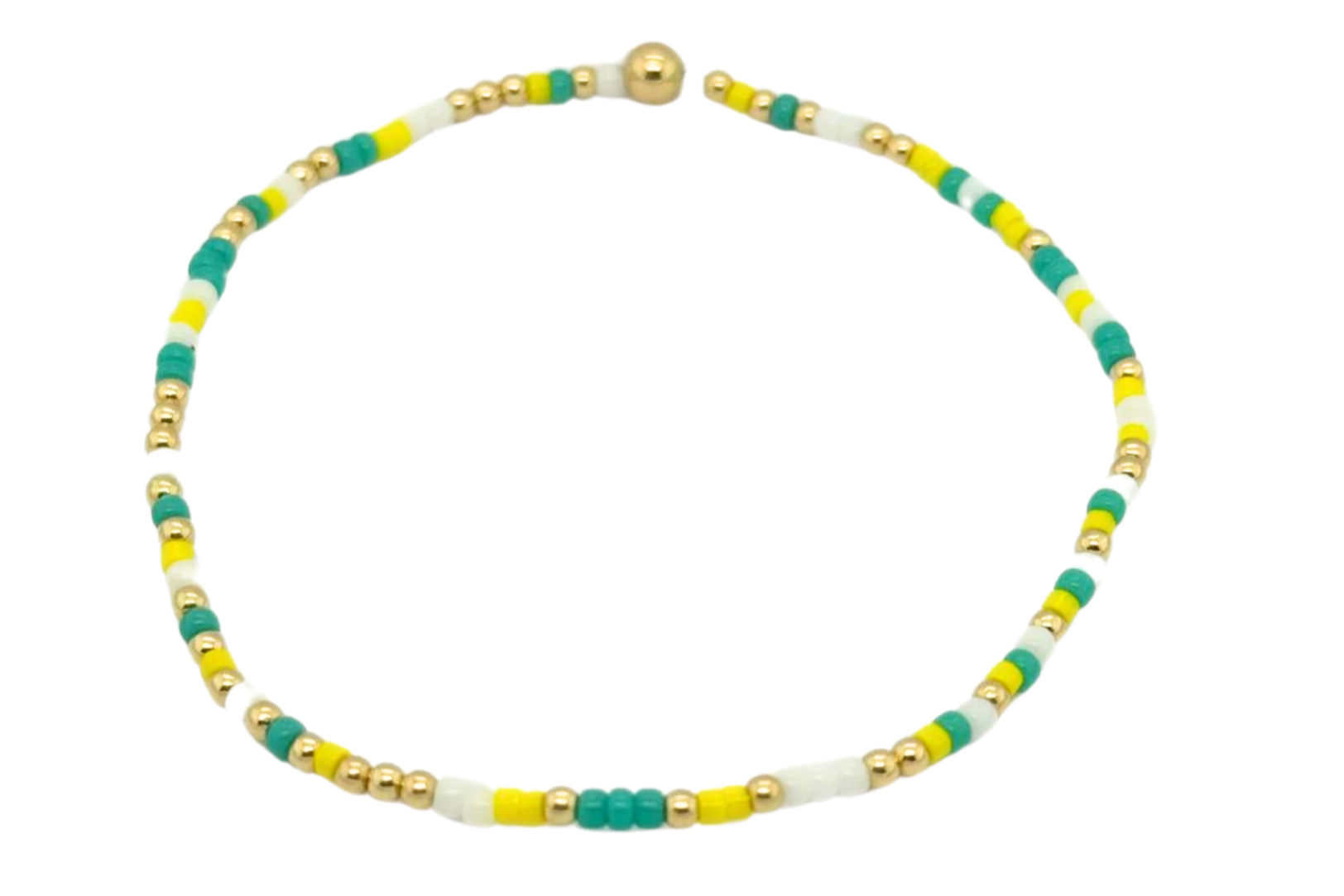 COLORFUL 10 | Colorful Beads with 14K gold Filled Beads Bracelets