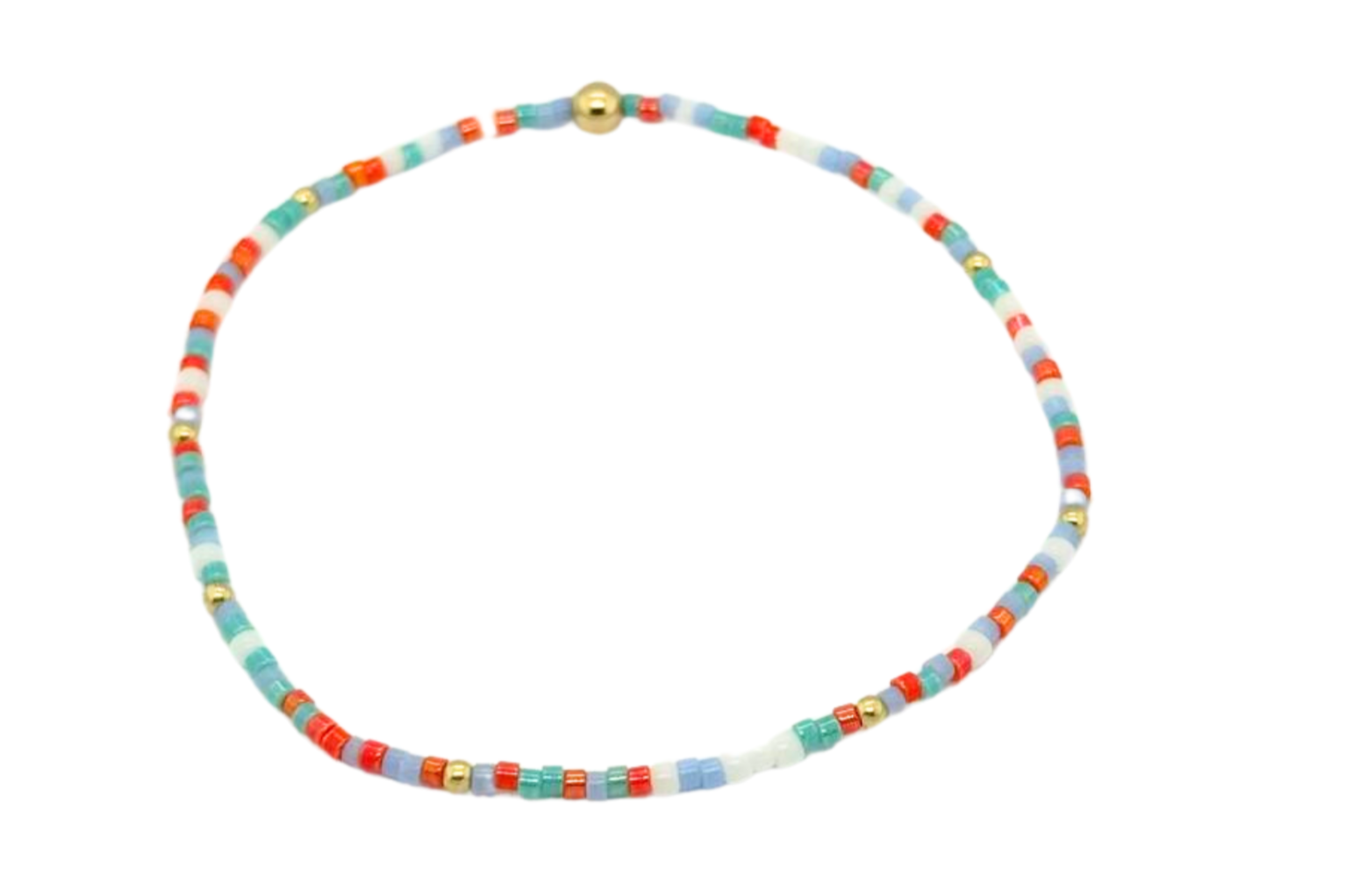 COLORFUL 14 | Colorful Beads with 14K gold Filled Beads Bracelets