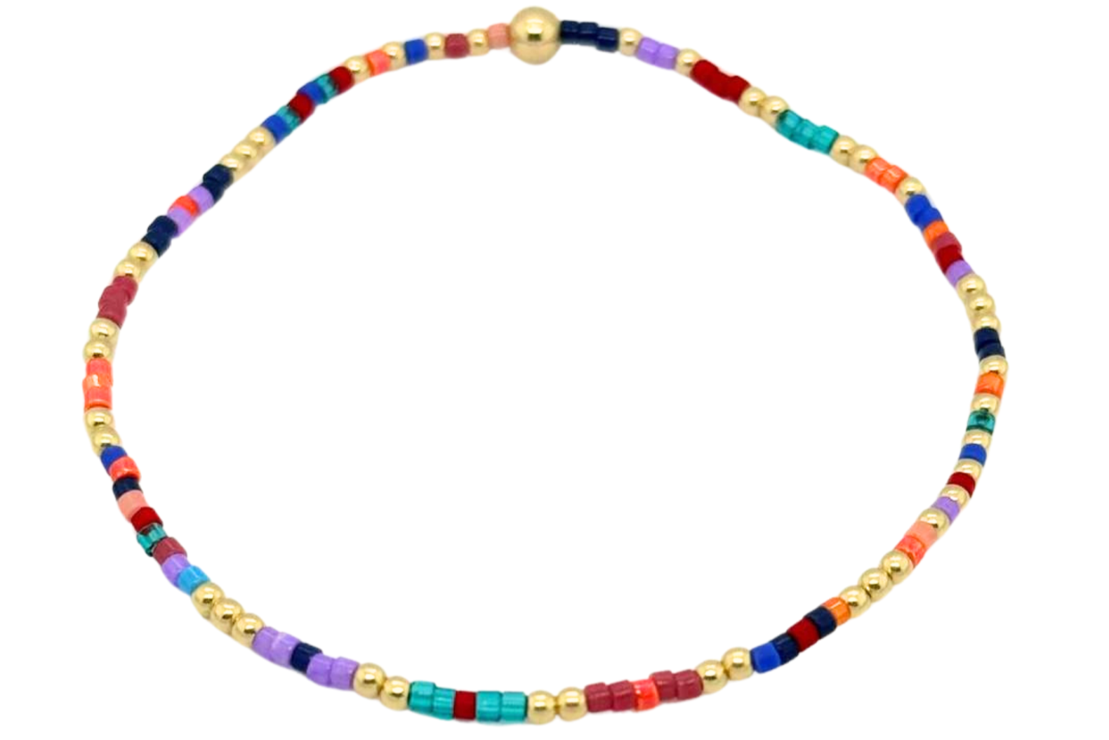 COLORFUL 15 | Colorful Beads with 14K gold Filled Beads Bracelets