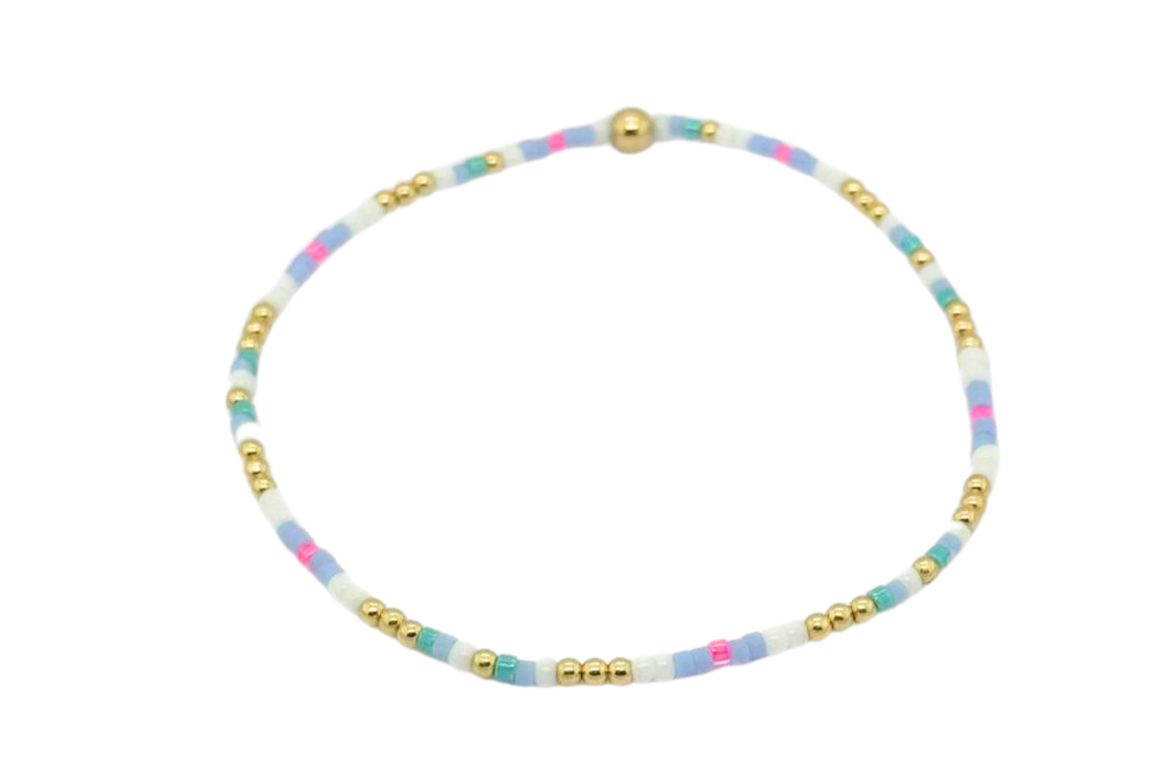 COLORFUL 3 | Colorful Beads with 14K gold Filled Beads Bracelets