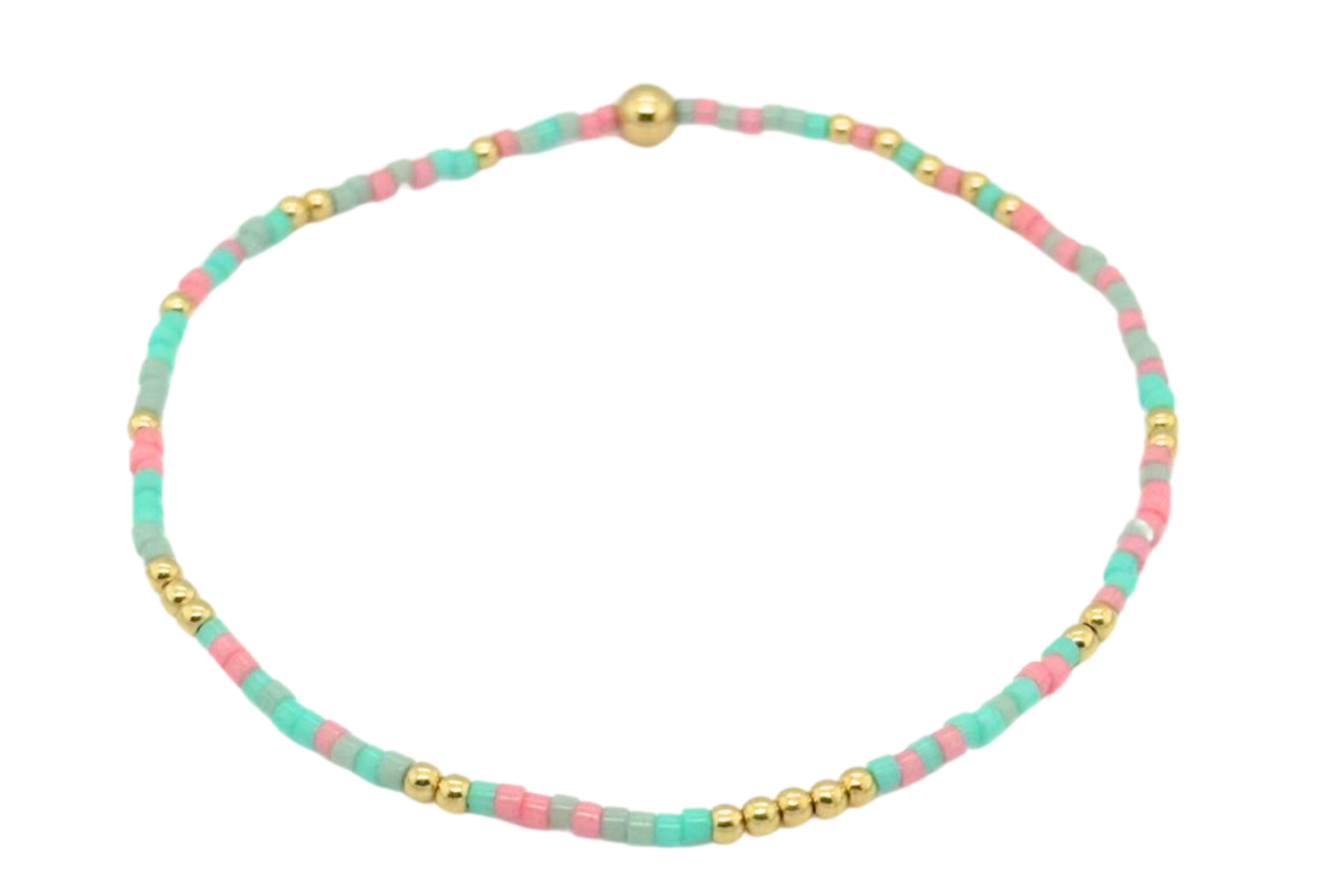 COLORFUL 4 | Colorful Beads with 14K gold Filled Beads Bracelets