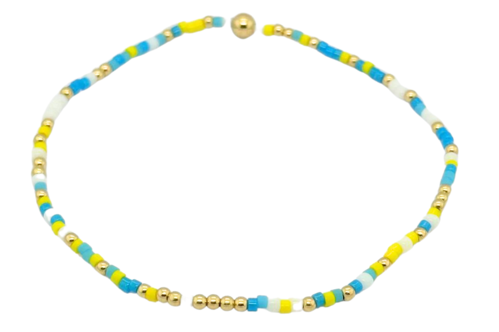 COLORFUL 6 | Colorful Beads with 14K gold Filled Beads Bracelets
