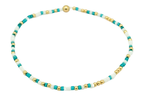 COLORFUL 9 | Colorful Beads with 14K gold Filled Beads Bracelets