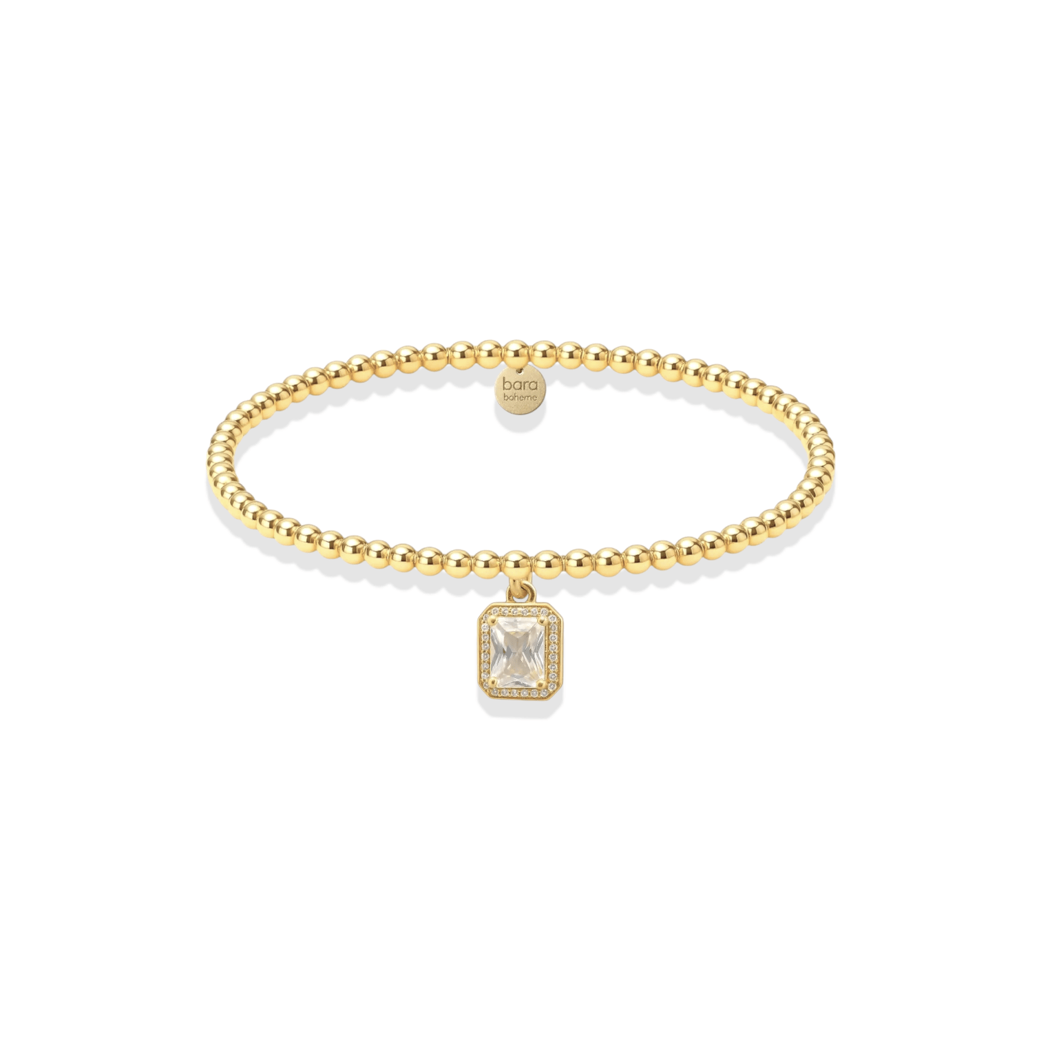 Baguette Beaded Charm Bracelet - Bara Boheme