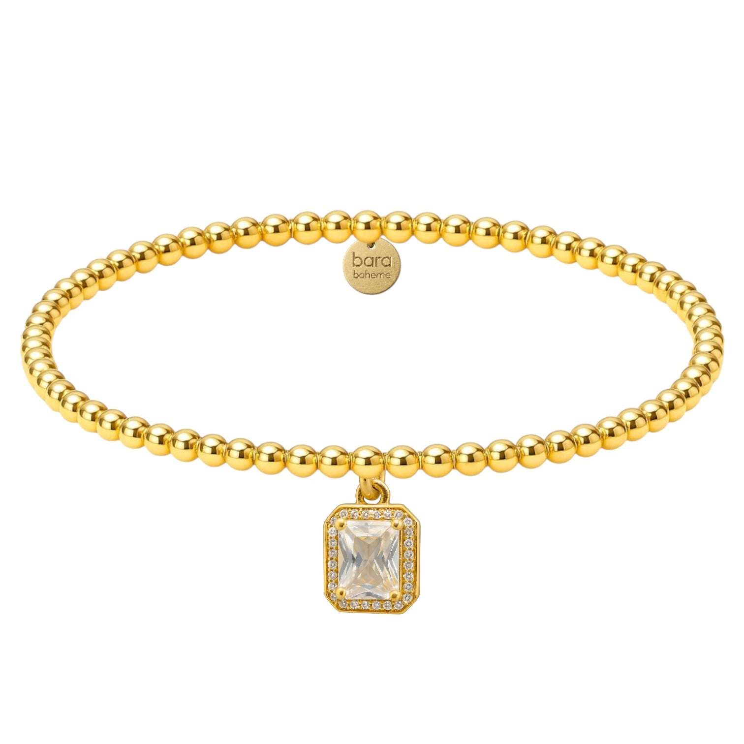 gold filled beaded bracelet