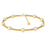 Bara | Gold Filled Beaded Anklet With Pearls - Bara Boheme