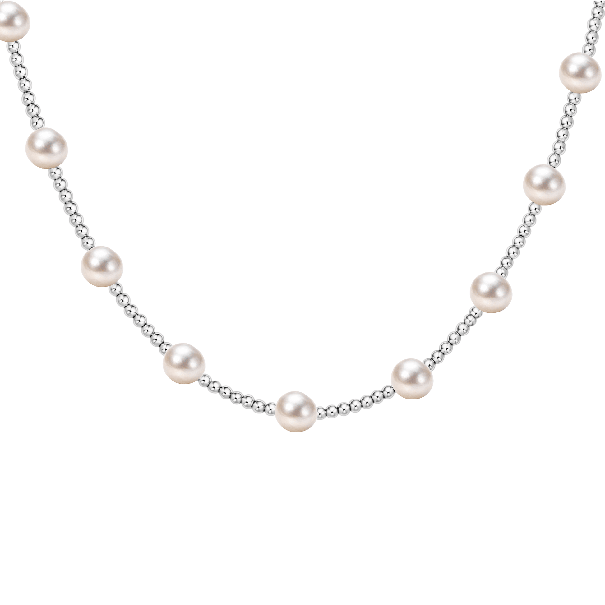 Bara | Gold Filled Beaded Necklace with Pearls - Bara Boheme
