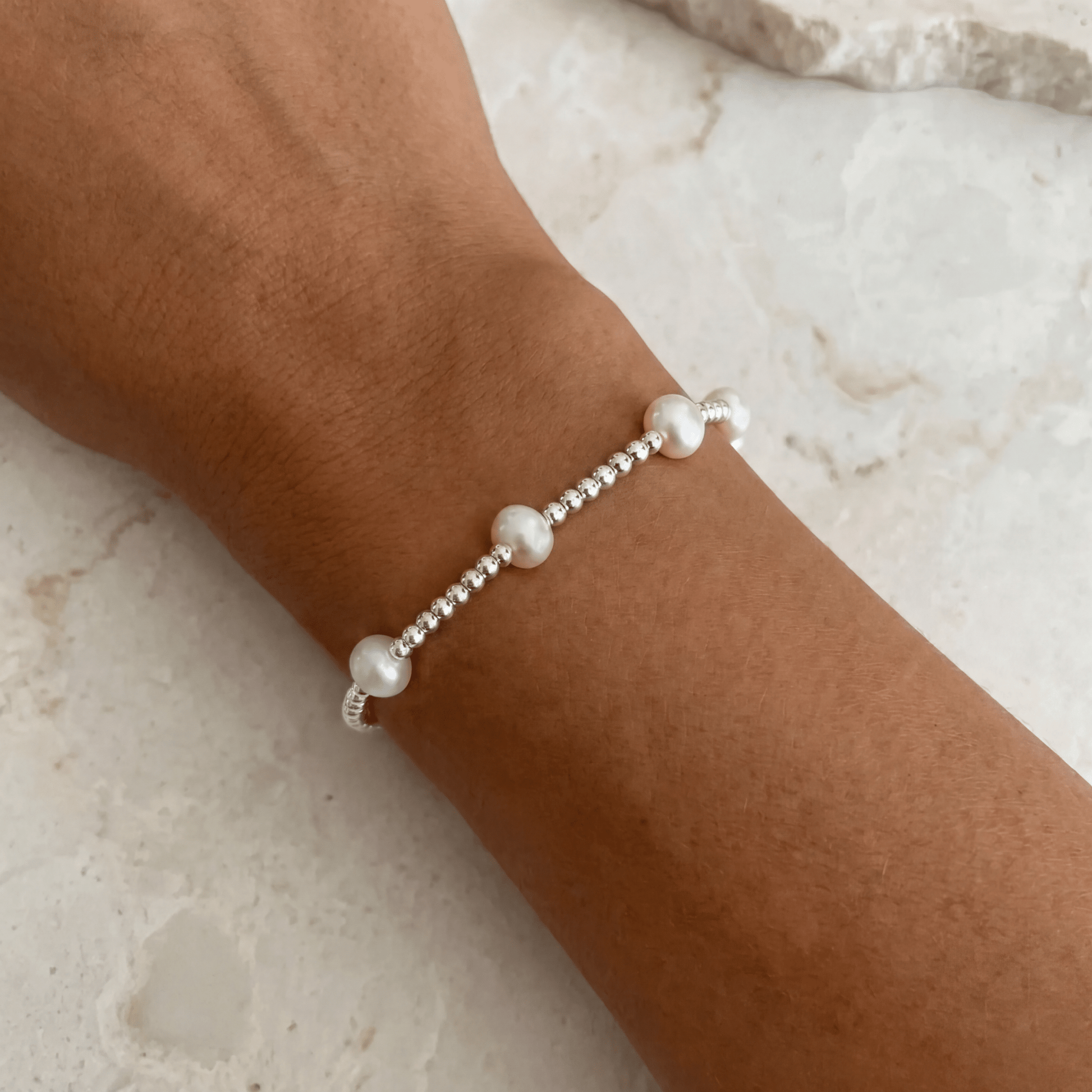 Bara Pearl Beaded Bracelet - Bara Boheme