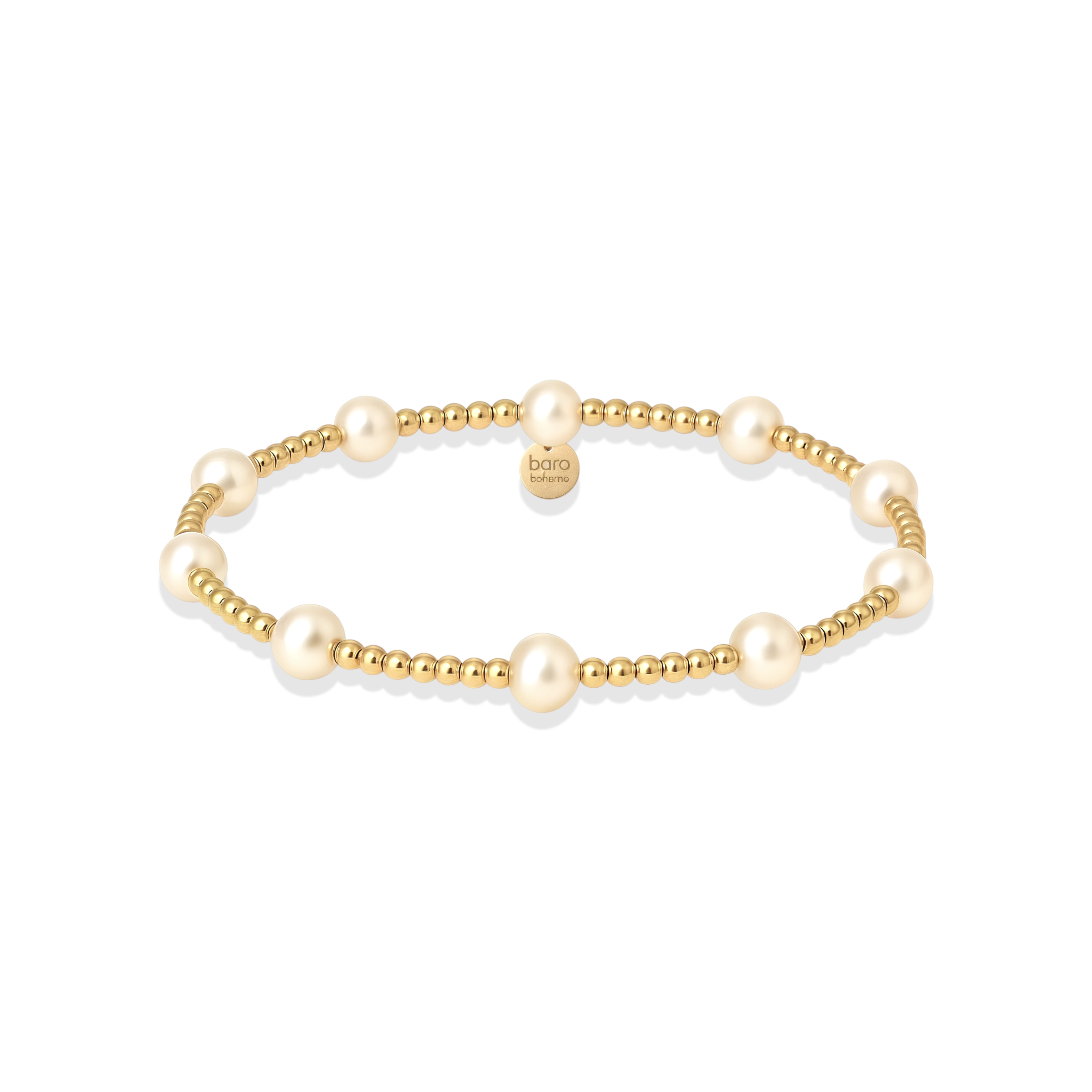 Bara | Gold Filled Beaded Bracelet with Pearls