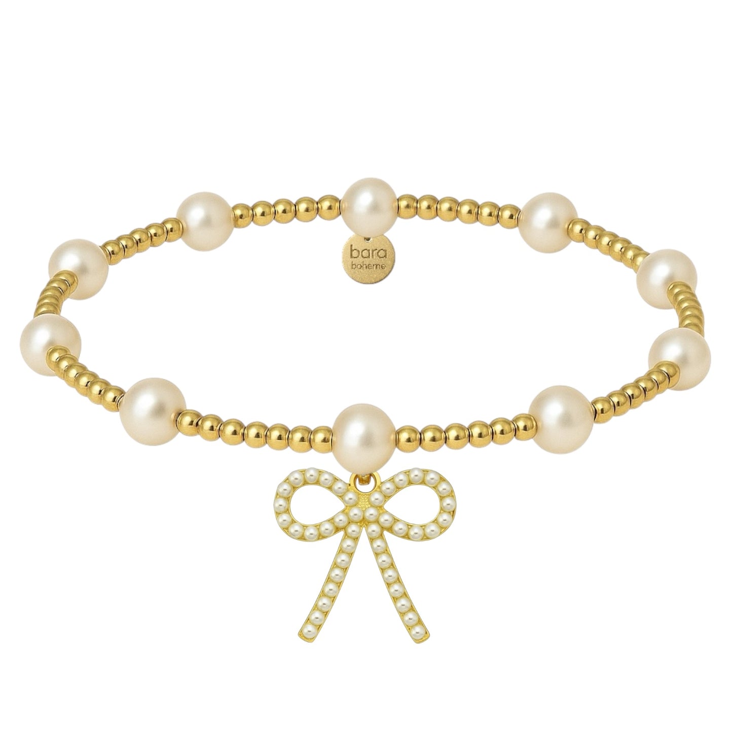 bara with pearl bow bracelet