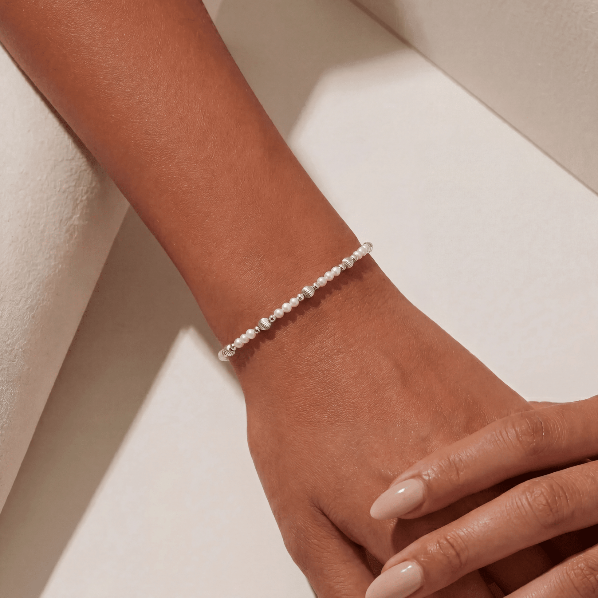 Basel Pearl Beaded Bracelet - Bara Boheme