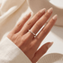 Basel Pearl Beaded Stretchy Ring - Bara Boheme