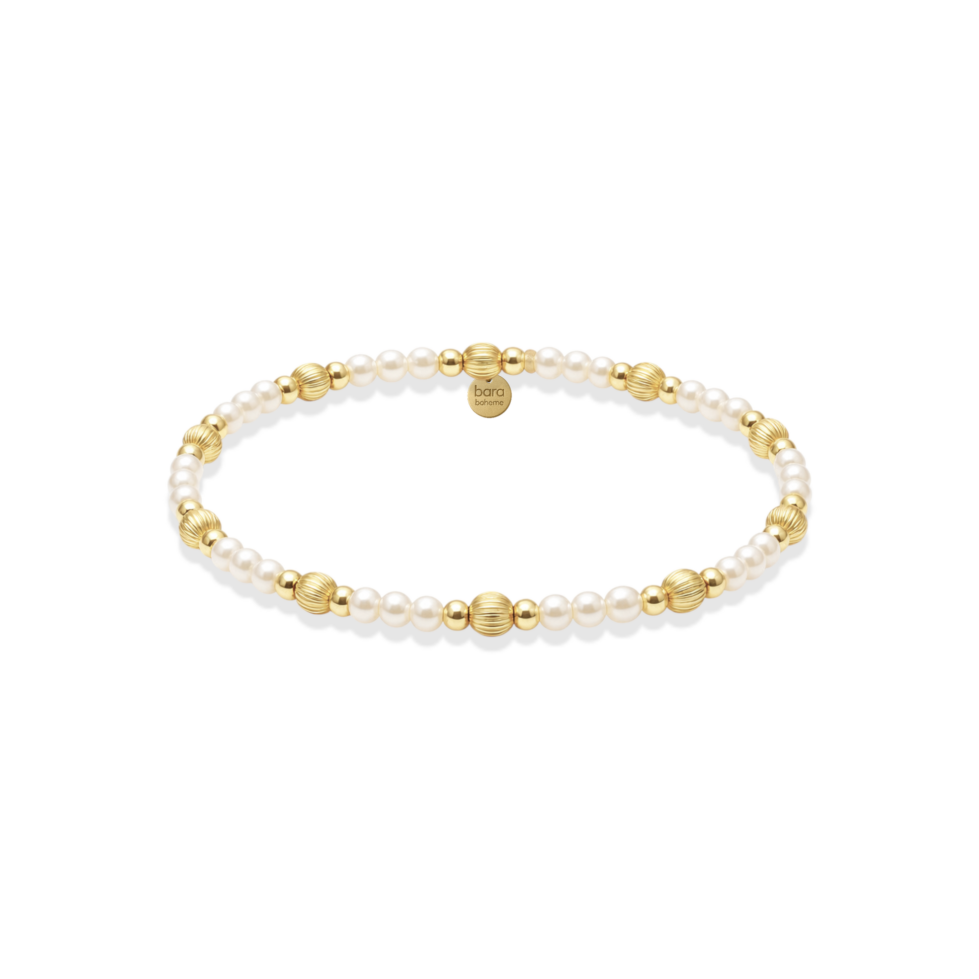 Basel | Gold Filled Beaded Bracelet with Pearls
