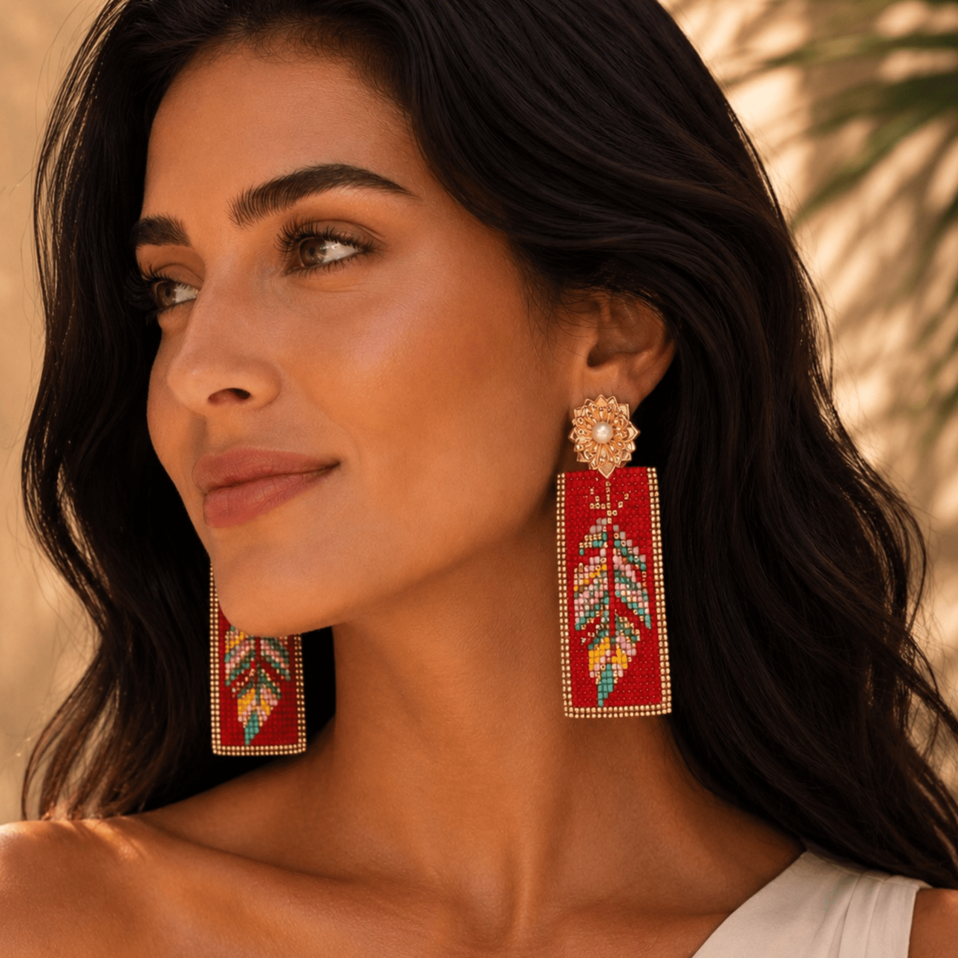 Bellissima Mosaic Drop Earrings - Bara Boheme