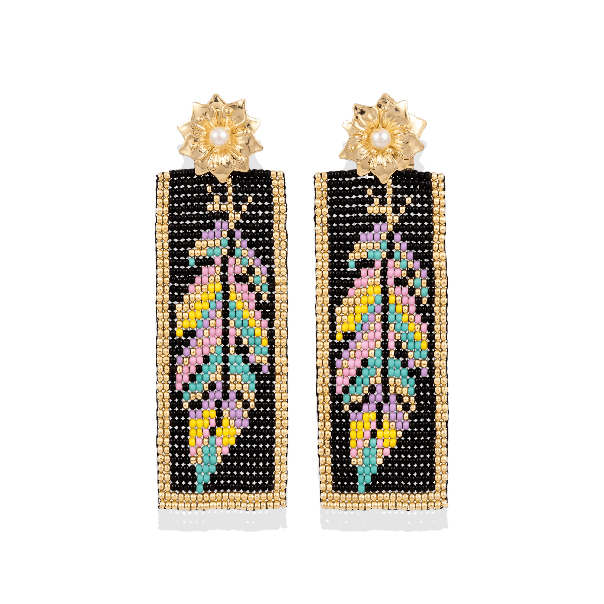 Bellissima Mosaic Drop Earrings - Bara Boheme
