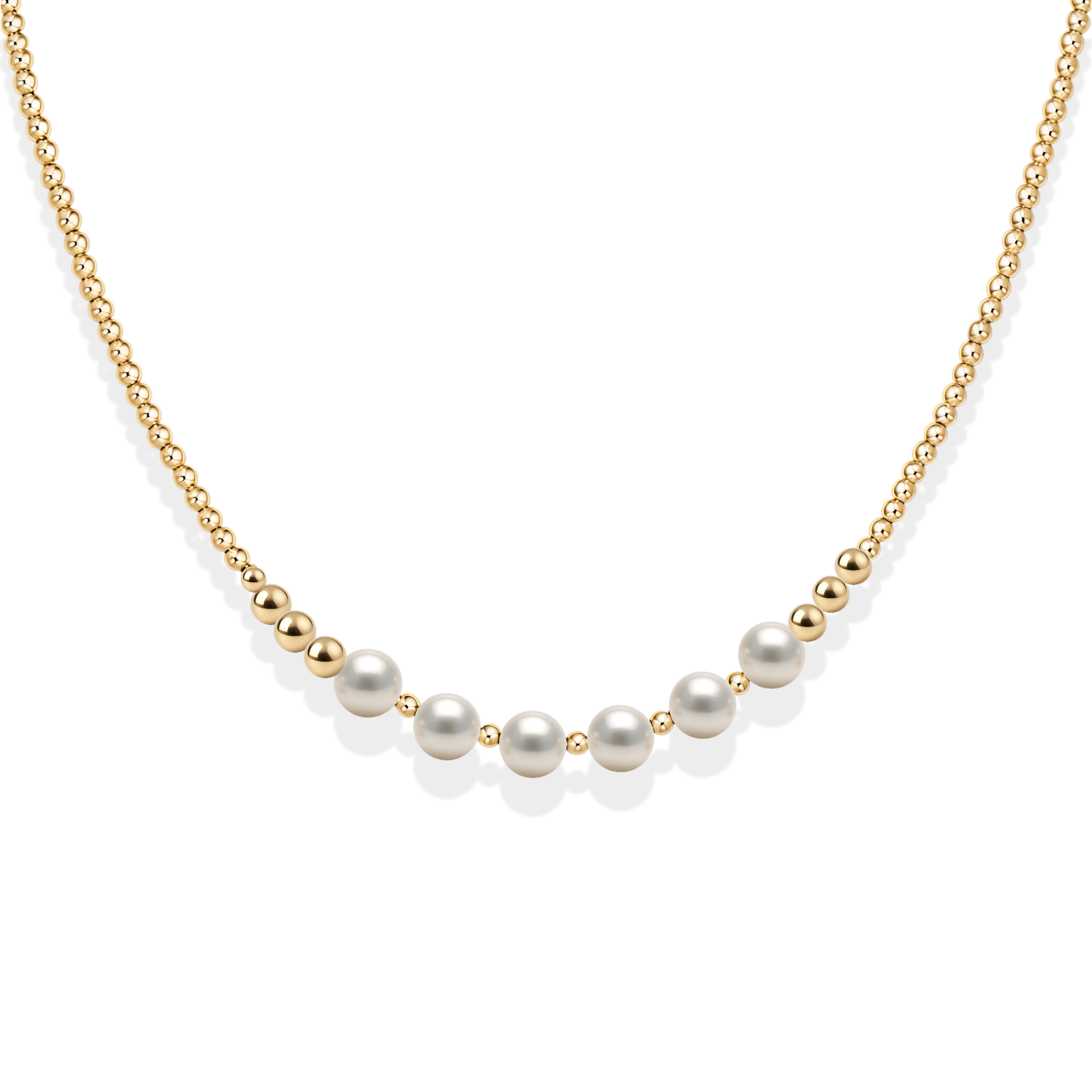Berkley | Gold Filled Beaded Necklace - Bara Boheme