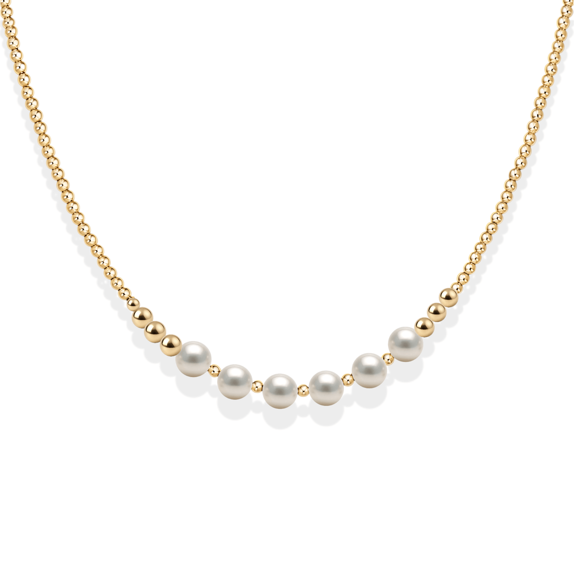Berkley | Gold Filled Beaded Necklace - Bara Boheme
