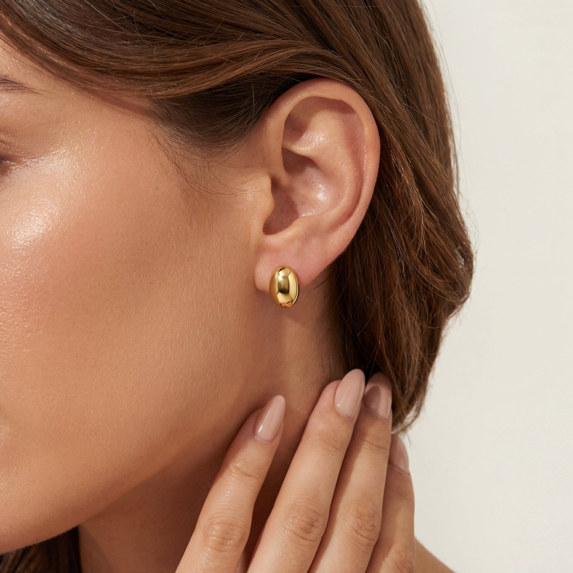 Betsy | Gold Stud Earrings - Bara Boheme