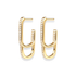 Bianca | Gold Paperclip Earrings - Bara Boheme