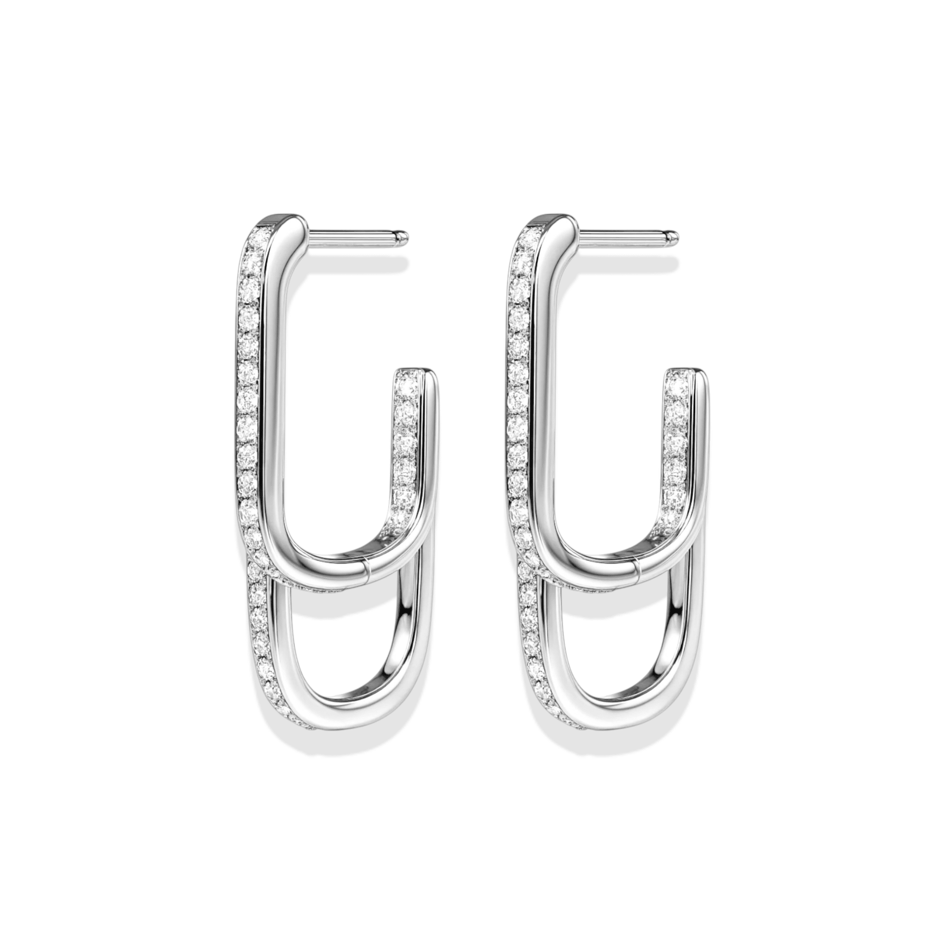 Bianca | Gold Paperclip Earrings - Bara Boheme