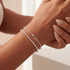 Birthstone Beaded Bracelet Stack – April - Bara Boheme