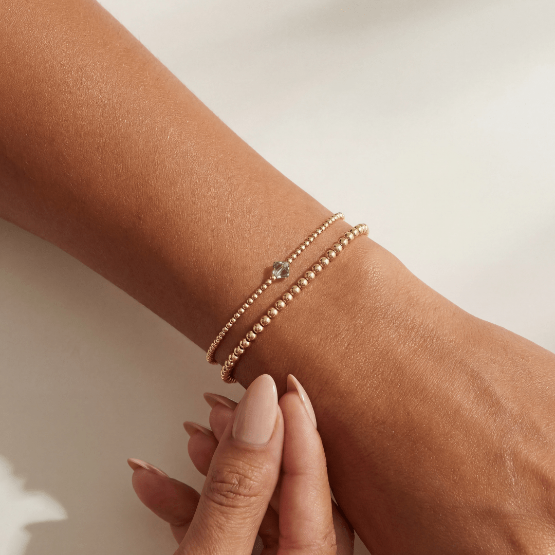 Birthstone Beaded Bracelet Stack – August - Bara Boheme