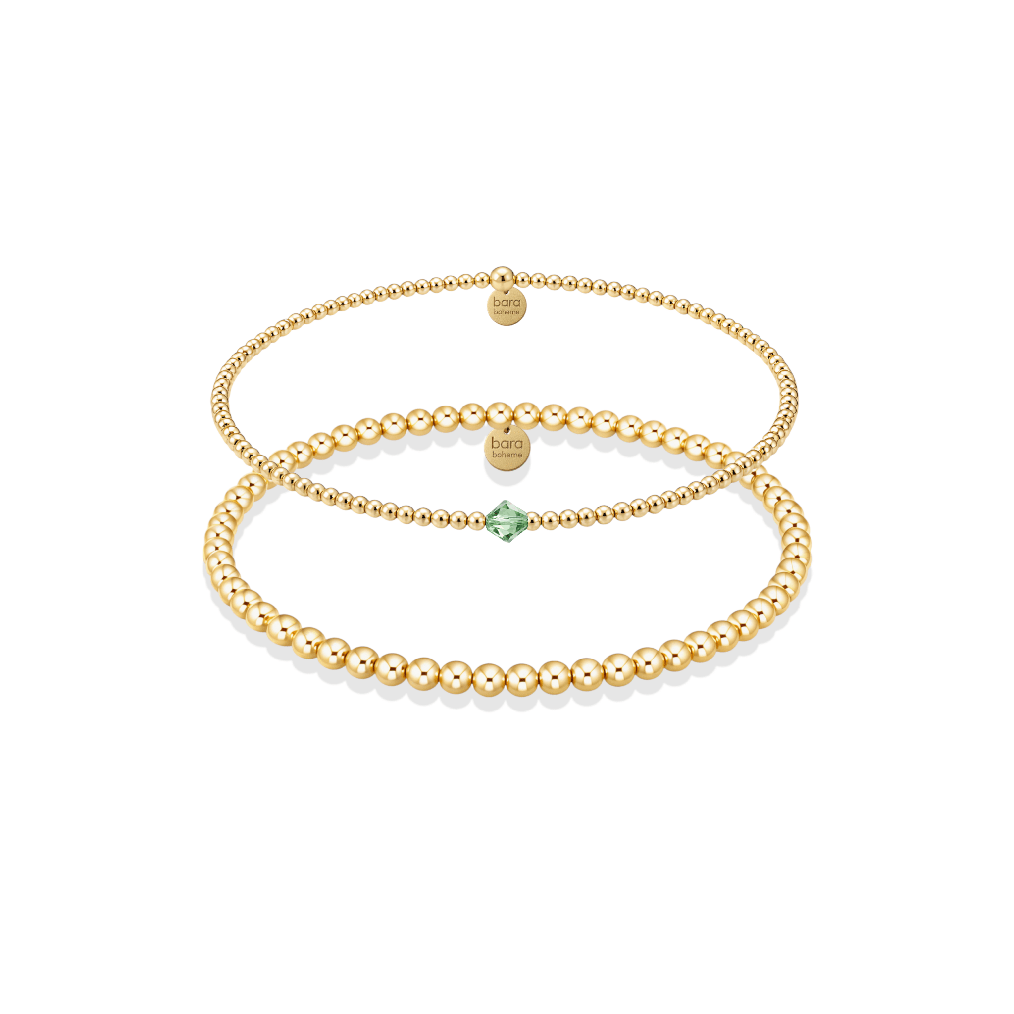 Birthstone Beaded Bracelet Stack – August - Bara Boheme