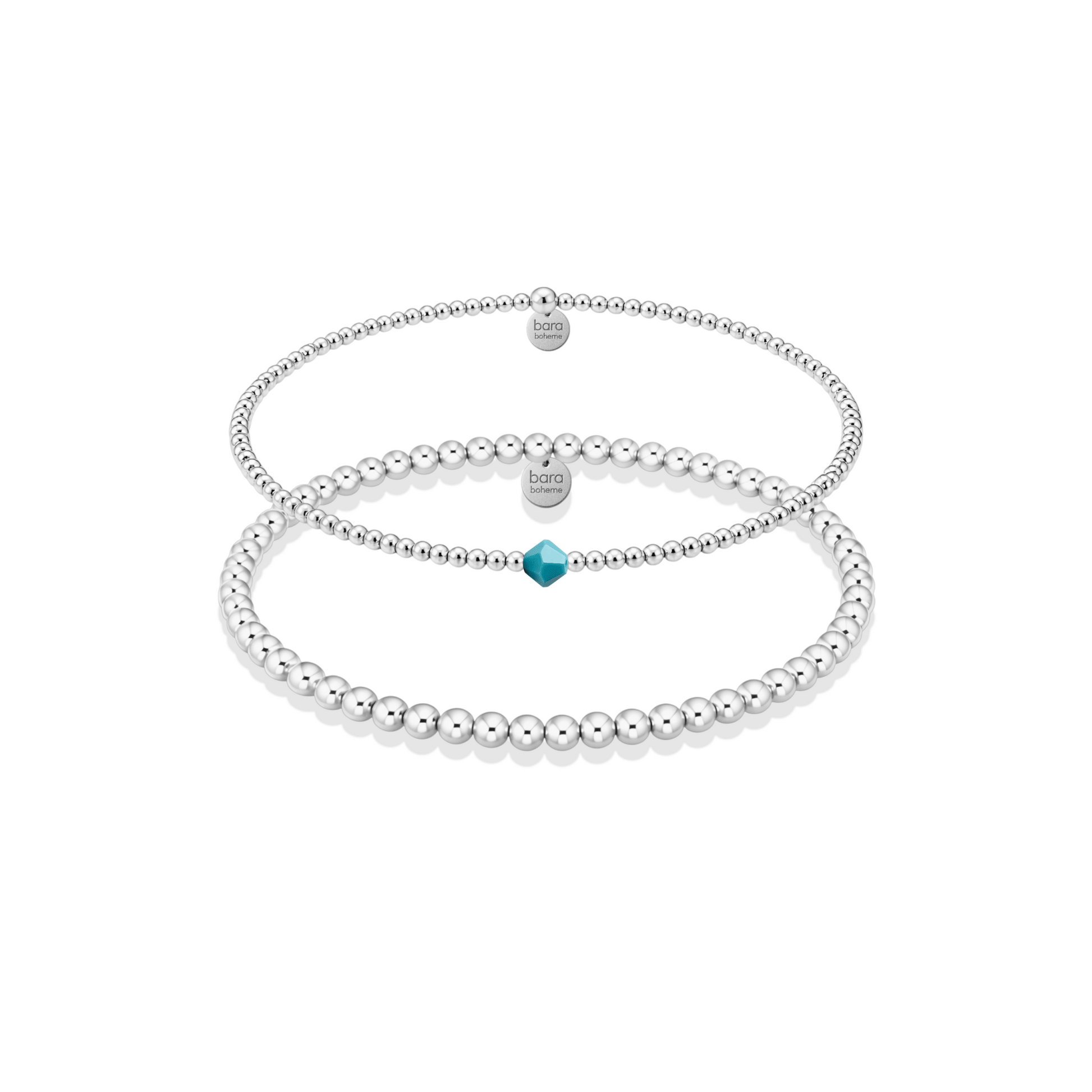Birthstone Beaded Bracelet Stack – December - Bara Boheme
