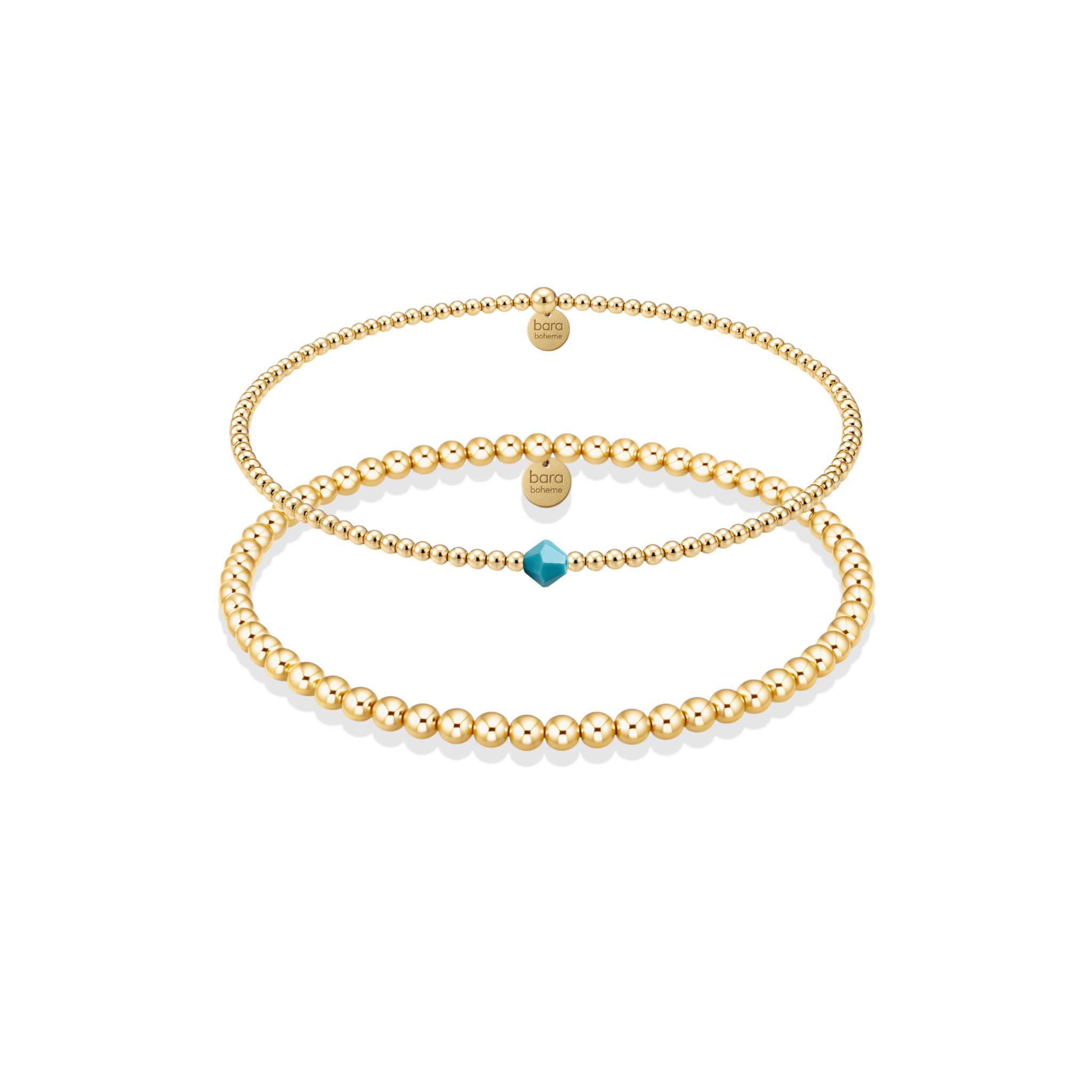 Birthstone Beaded Bracelet Stack – December - Bara Boheme