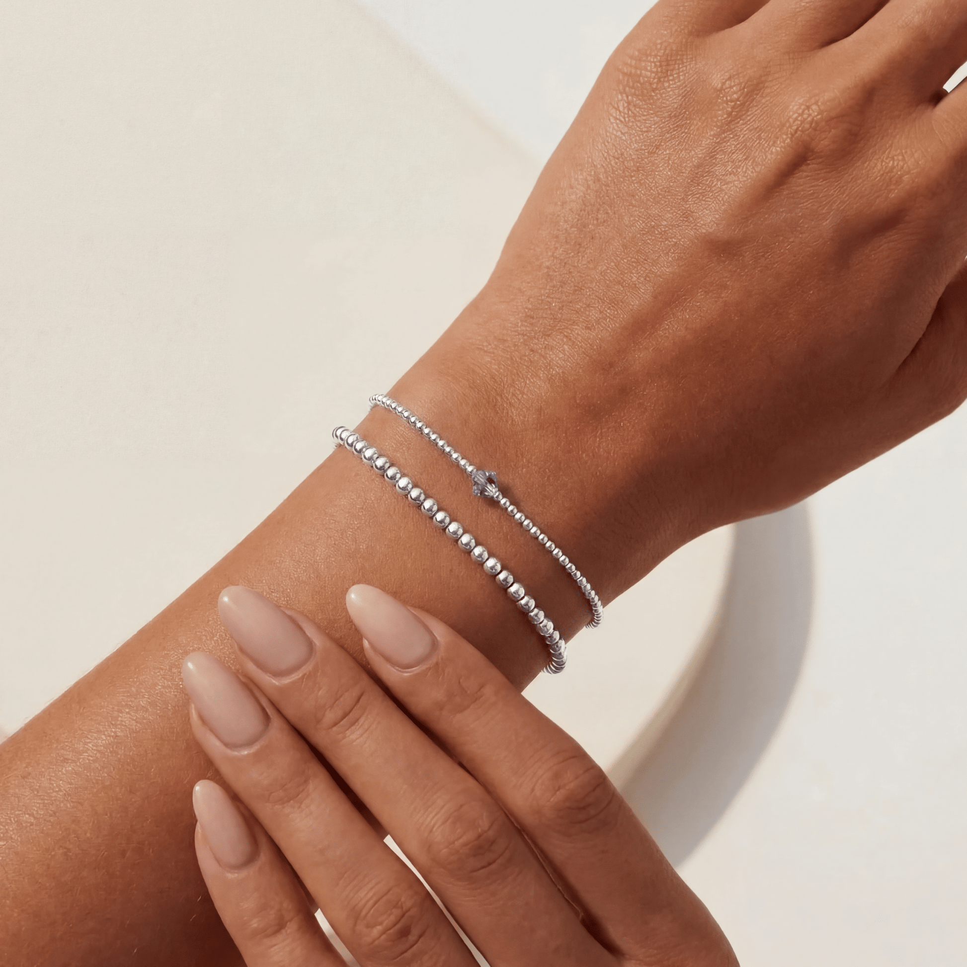 Birthstone Beaded Bracelet Stack – February - Bara Boheme