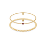 Birthstone Beaded Bracelet Stack – January - Bara Boheme