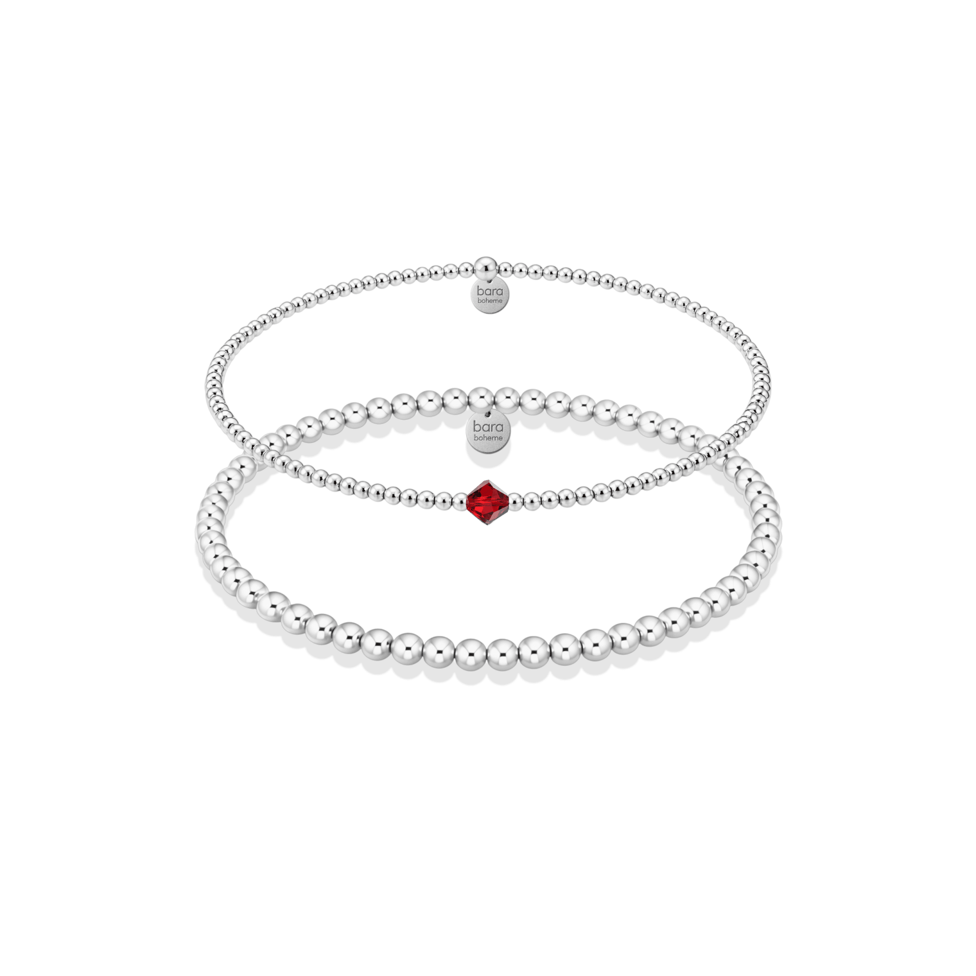 Birthstone Beaded Bracelet Stack – July - Bara Boheme