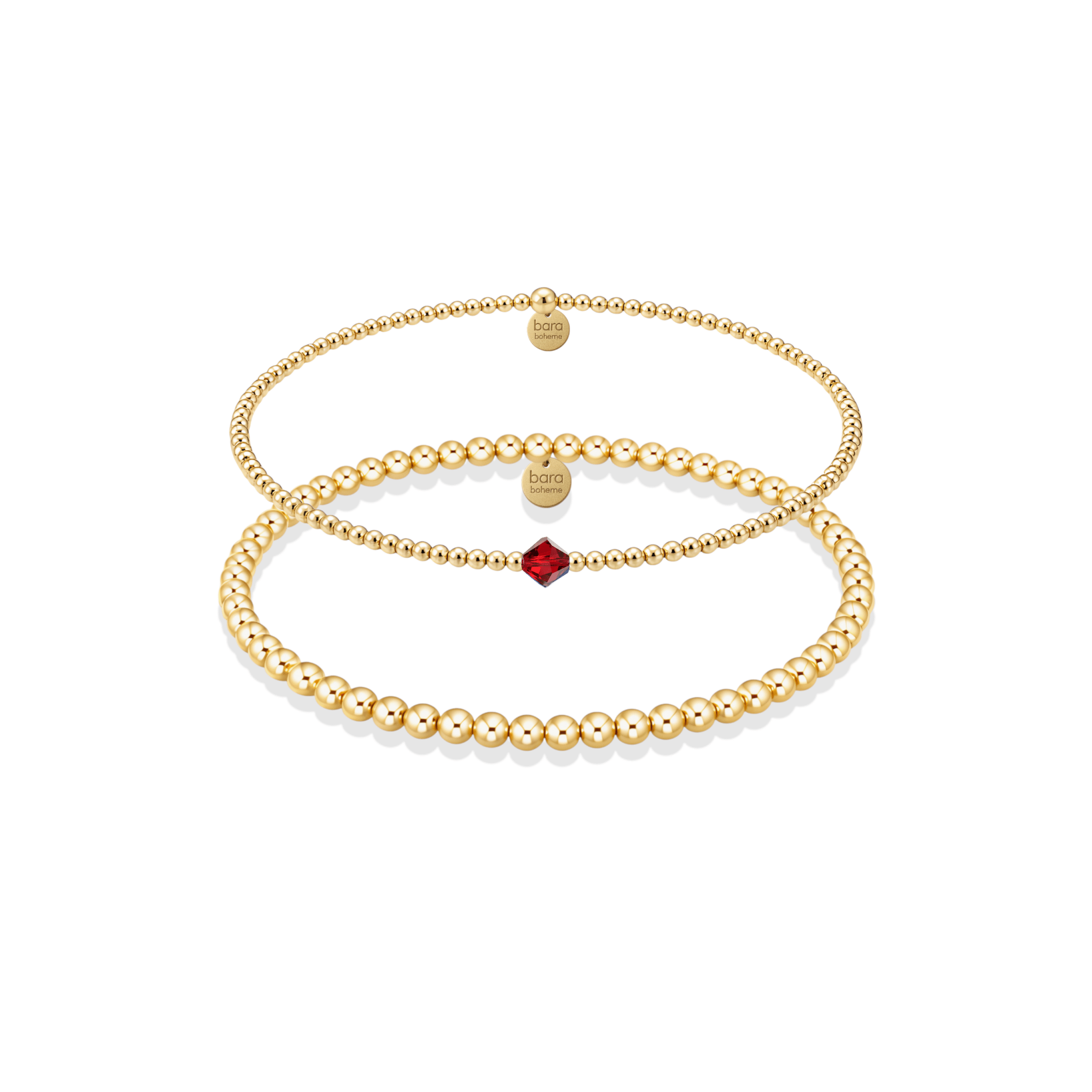 Birthstone Beaded Bracelet Stack – July - Bara Boheme