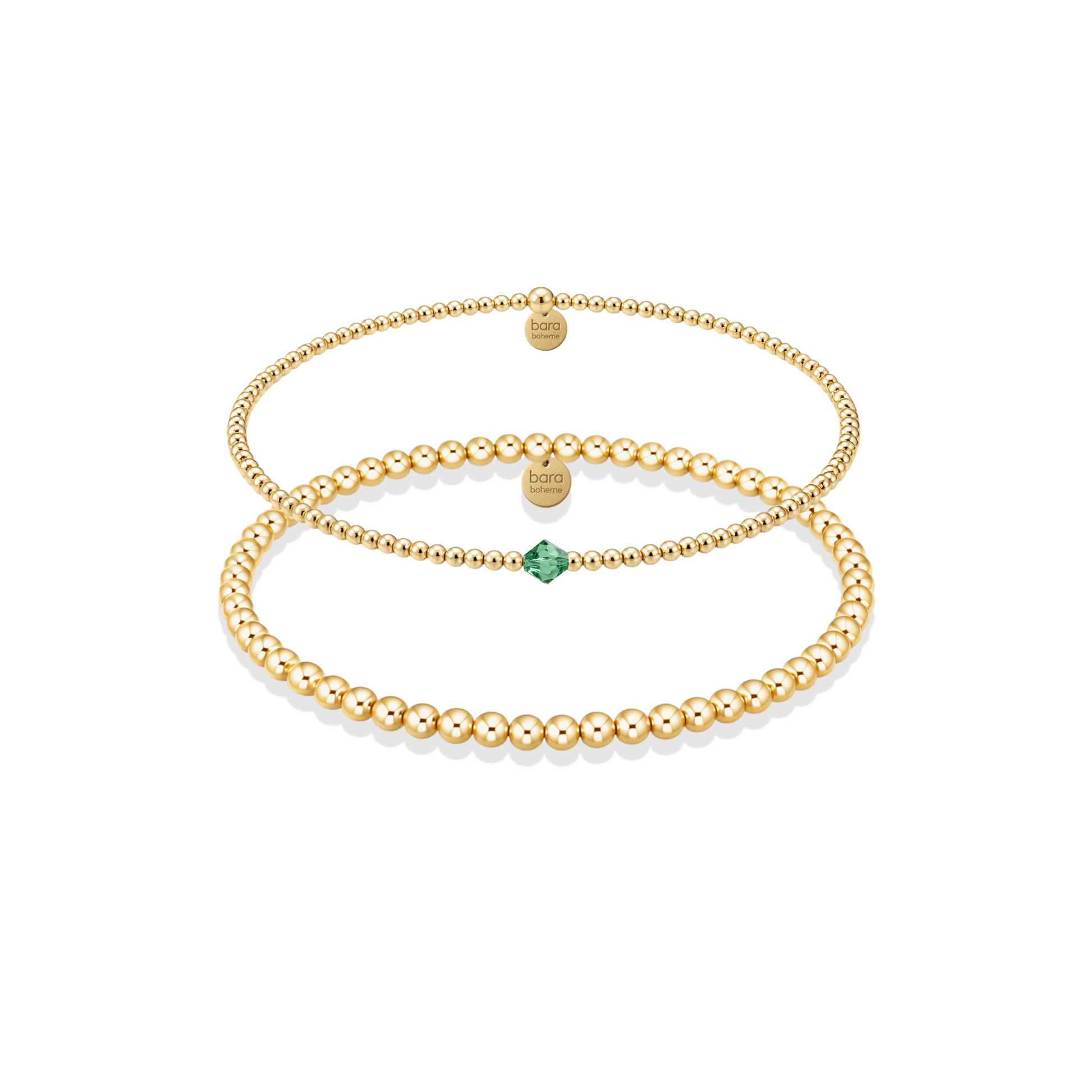 Birthstone Beaded Bracelet Stack – May - Bara Boheme